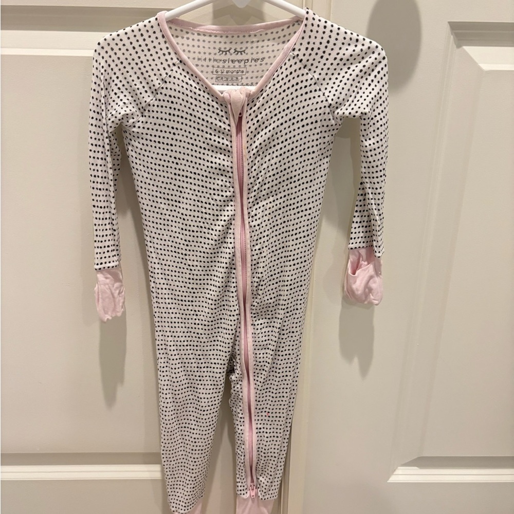 Little Sleepies Polkadot Bamboo zip pjs